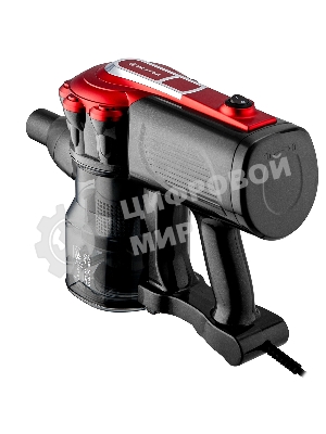 Пылесос вертикальный BRAYER BR4268 серый/красный, питание от сети, 185 Вт, уборка сухая, пылесборник 0,8 л