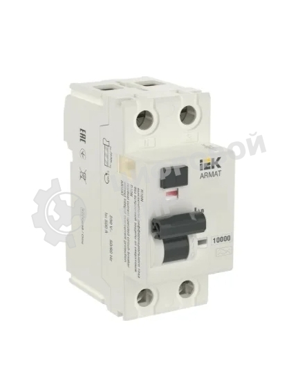 Выключатель автоматический дифференциального тока IEK R10N, 2P, 63А, 6кА, ARMAT
