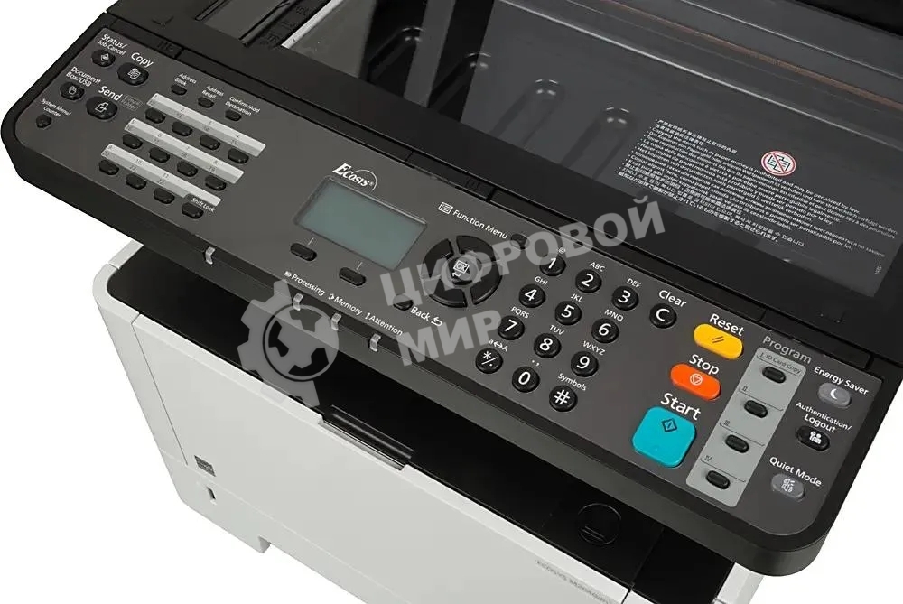 МФУ лазерное Kyocera Ecosys M2040dn (Азия) (1102S33AX0), A4, ч/б, печ. до 40 стр/мин., скан. до 40 стр/мин. (ч/б) 23 стр/мин. (цвет), 1200 x 1200 dpi (печать) 600x600dpi (скан.), USB, RJ-45 (старт.картр. TK-1178)