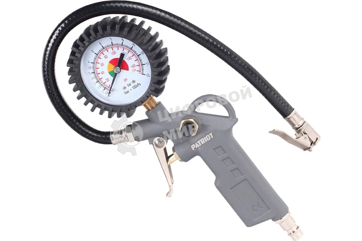 Набор пневмоинструмента Patriot KIT 3C, 3 предмета+3 сопла