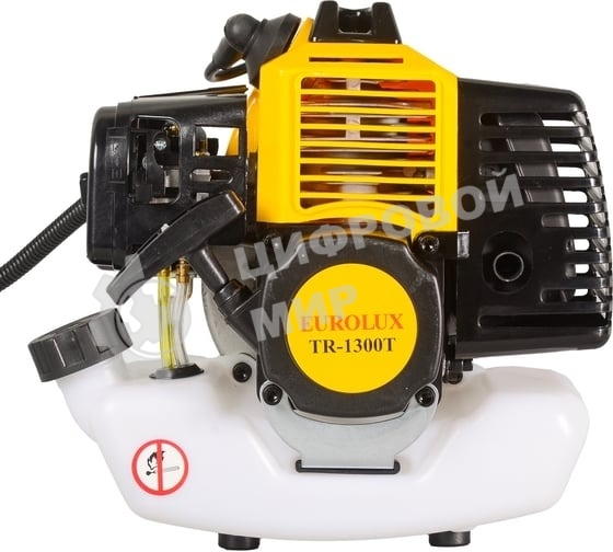 Бензиновый триммер Eurolux TR-1300T 70/2/16 2-х тактный, 1,3 кВт, ширина 255мм, бак 700мл, 7кг