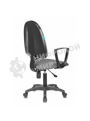 Кресло Бюрократ CH-1300N/3C1 серый, экокожа, 120 кг, механизм качания