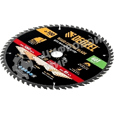 Пильный диск по дереву Denzel ф300 х 30 мм, 60 зубьев 733657