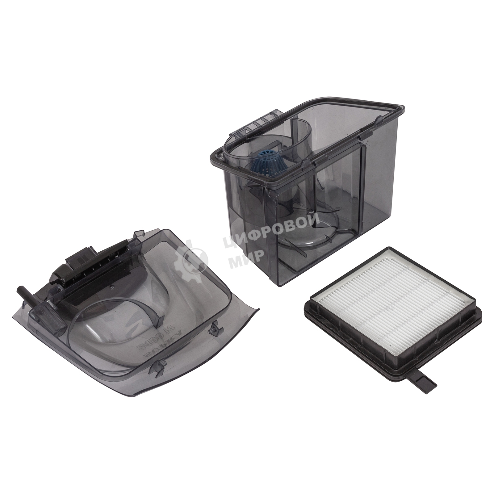 Пылесос SUPRA VCS-2400 серый/синий, 380/2400 Вт, уборка сухая, пылесборник контейнер 2 л