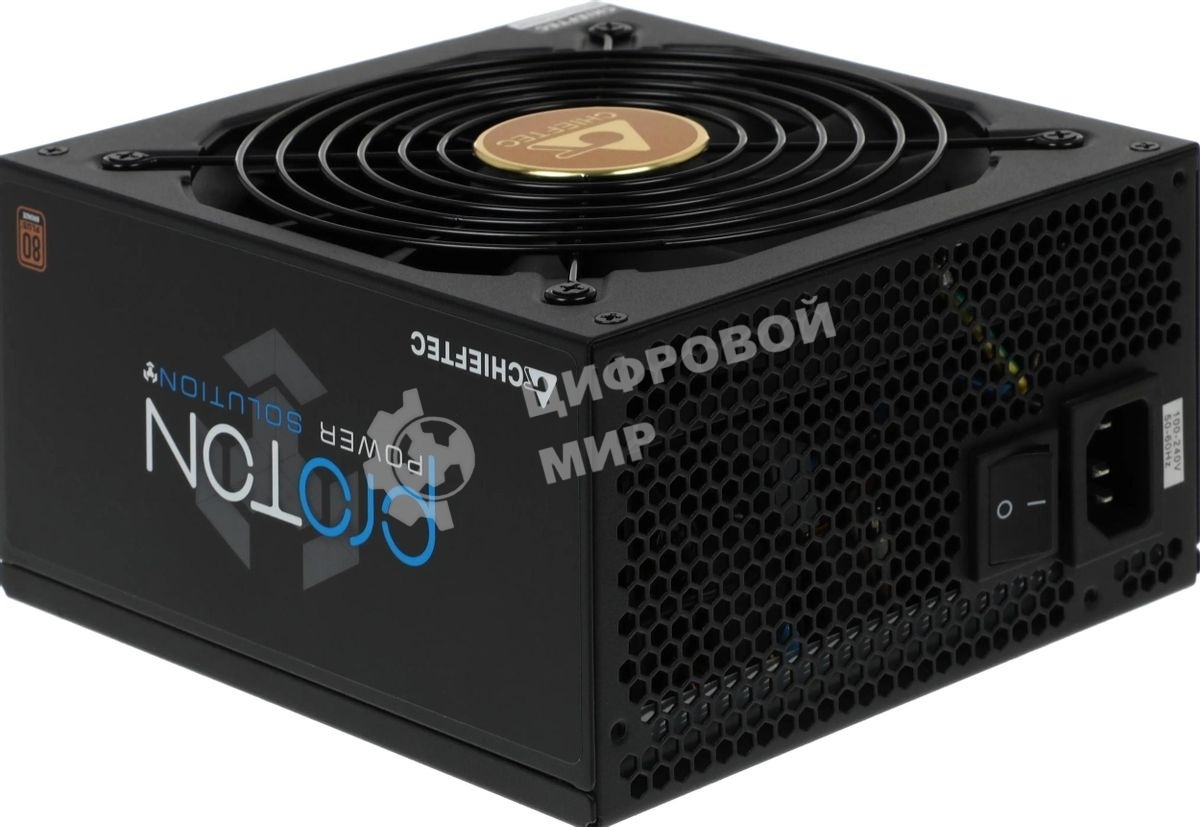 Блок питания Chieftec BDF-1000C, 1000Вт, 80 PLUS Bronze, 140мм, модульный, черный