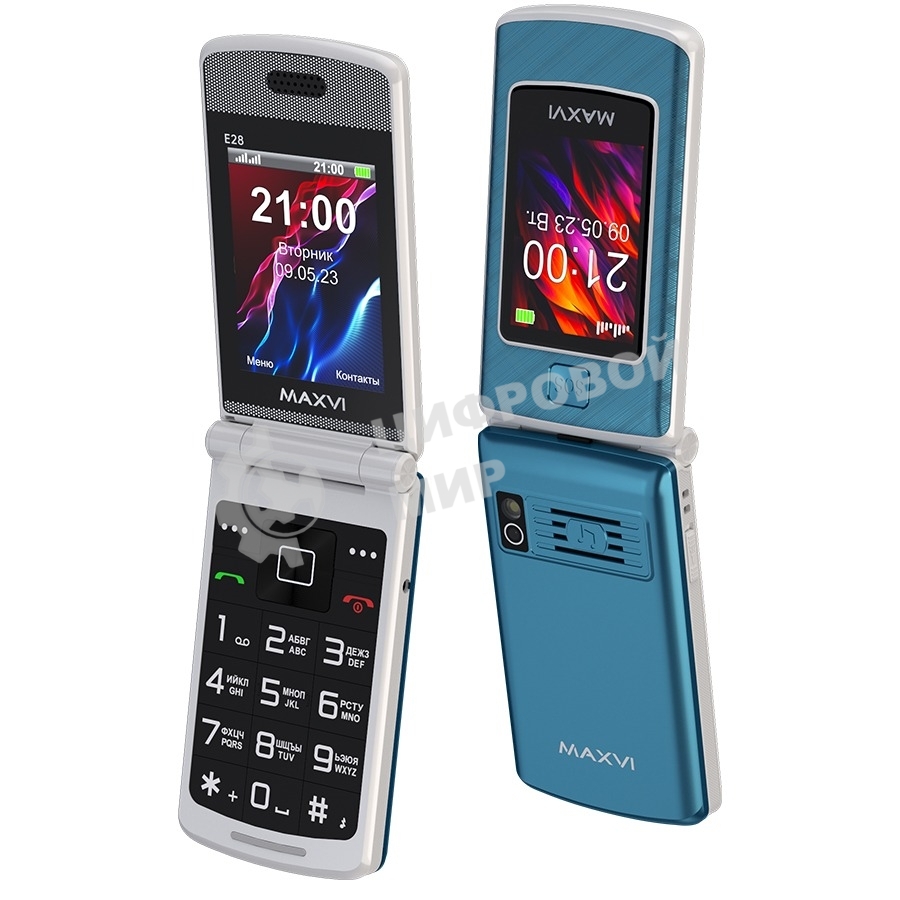 Мобильный телефон Maxvi E28 маренго