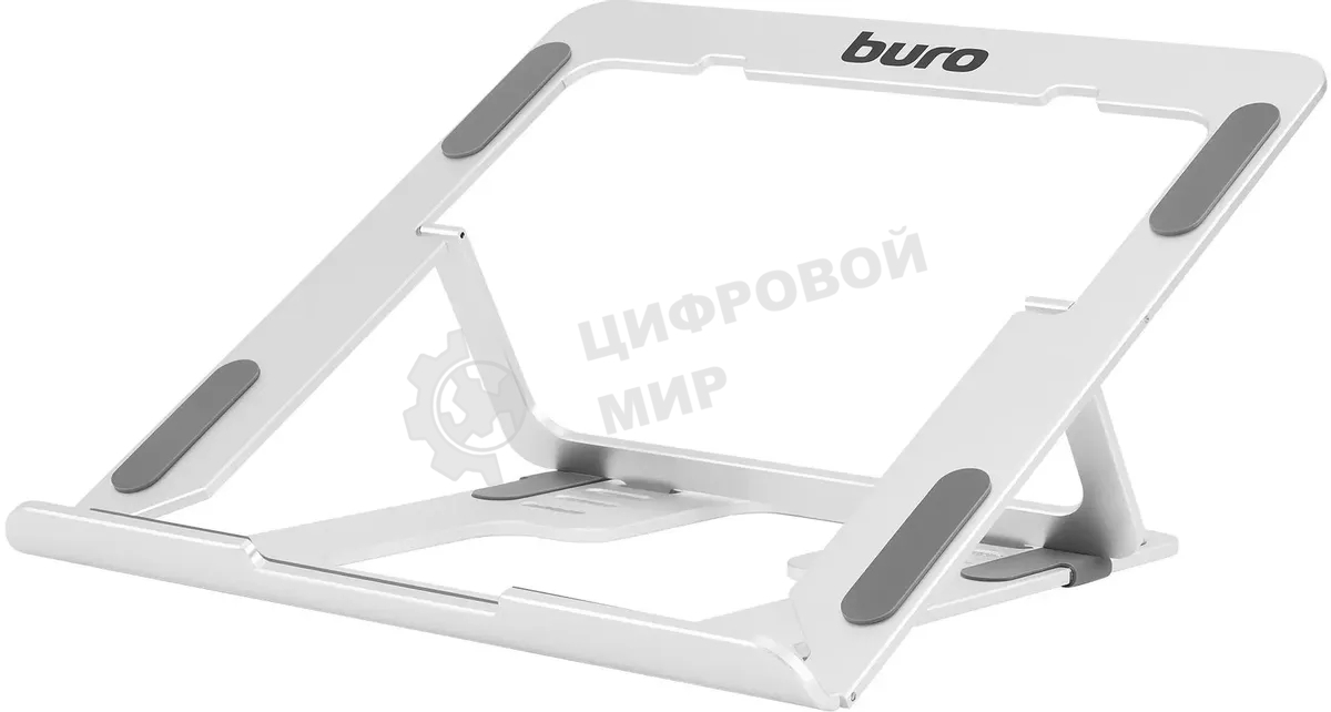 Подставка для ноутбука Buro BU-LS120 238x17x215мм 450г алюминий серебристый