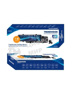 Видеорегистратор TrendVision CarPlay Mirror, 3840x2160, 11