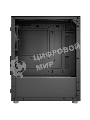 Компьютерный корпус Aerocool/Formula CS-111-G-BK-v1 (mATX, 0.5мм, стекло, USB 3.0 x1, USB 2.0 x2, 1x 12cm Black Fan)