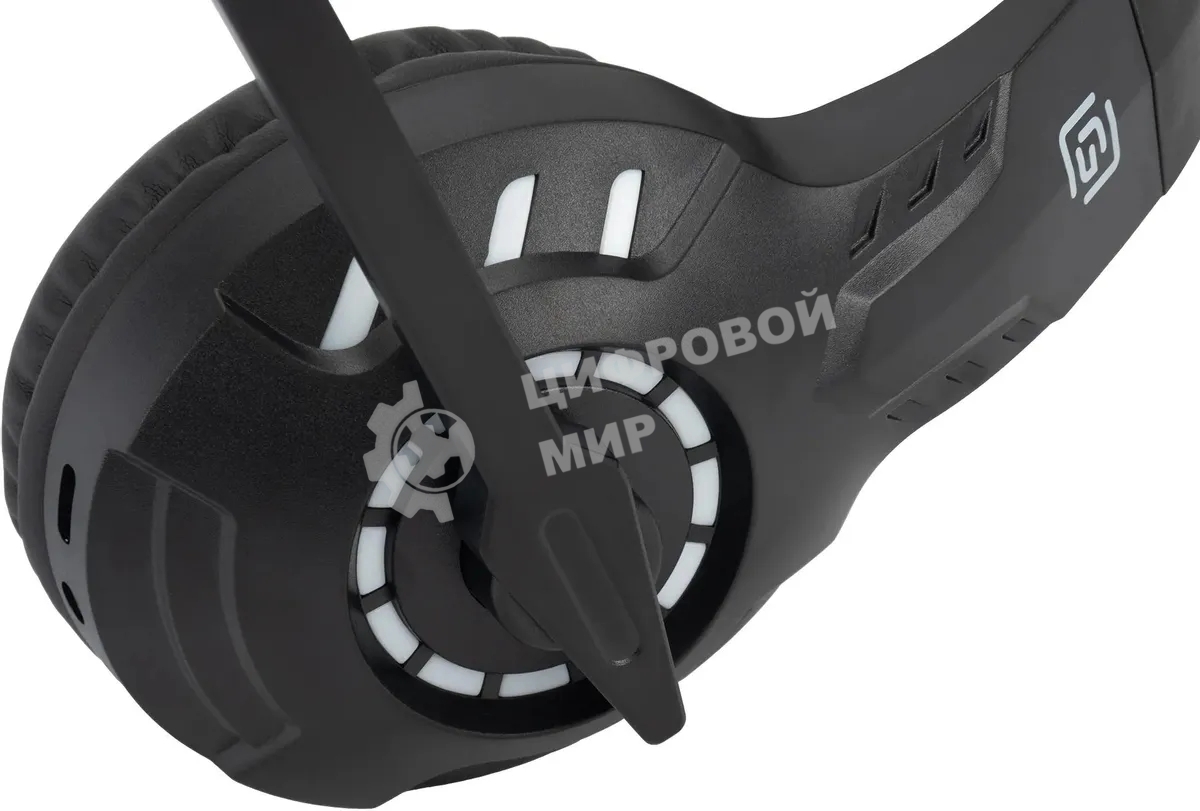 Гарнитура беспроводная/проводная с микрофоном Оклик HS-L420G черный накладные BT оголовье (1939799)