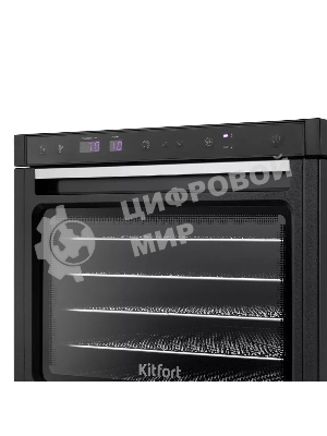 Сушка для фруктов и овощей Kitfort КТ-1962 6под. 1000 Вт, черный