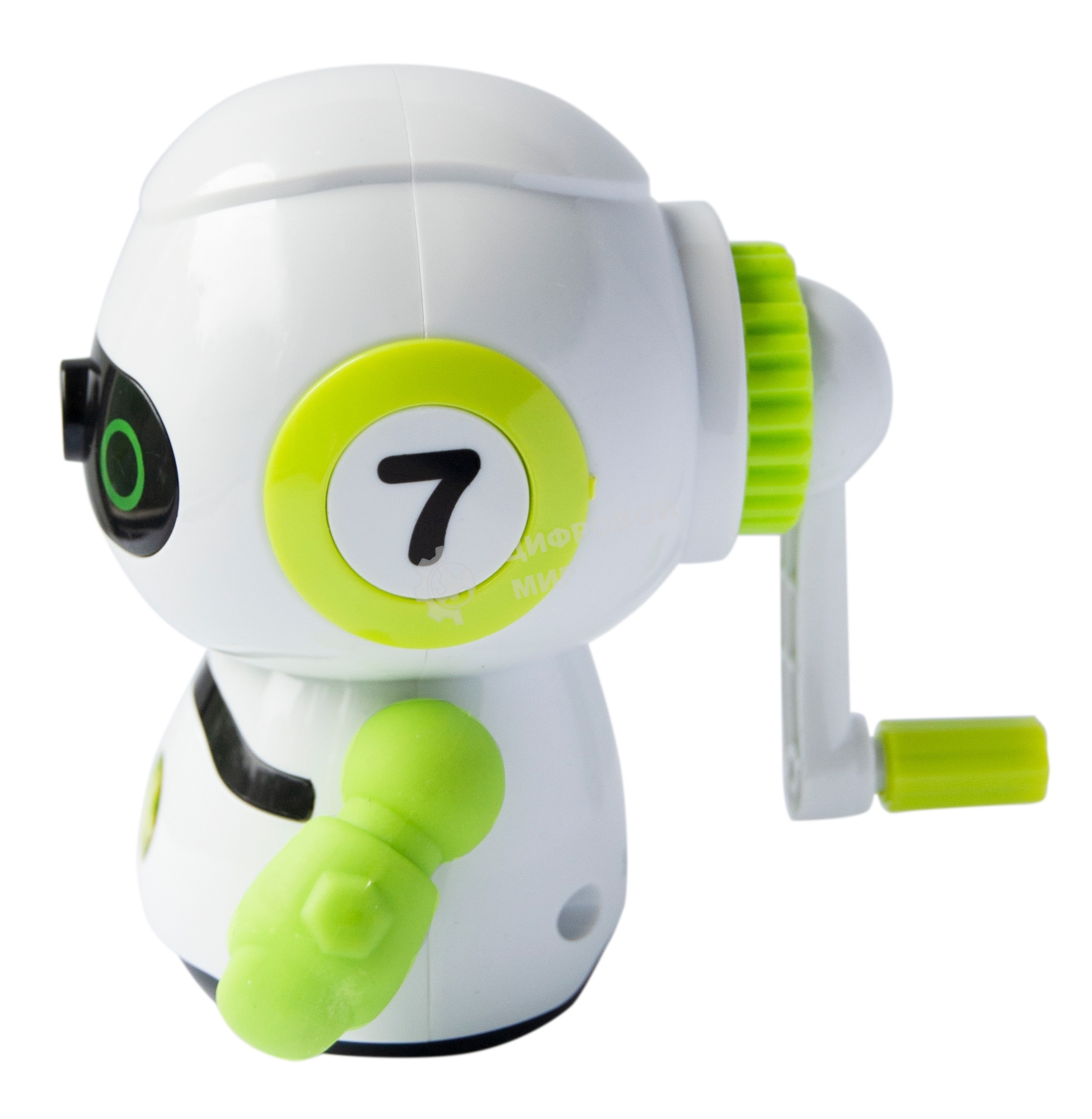 Точилка для карандашей механическая Silwerhof Robot Монстрики, 1 отверстие, пластик