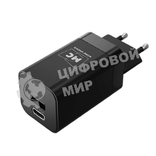 Сетевое зарядное устройство MORE CHOICE NC85a 1USB+1Type-C 3.0A PD 20W+QC3.0 Type-C Type-C, черный