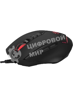Мышь проводная A4Tech Bloody V8 черный, 3200 dpi, USB, кнопки - 8