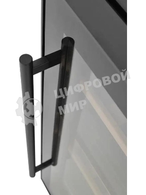 Винный шкаф ZÜGEL ZCWF331DB черный, 88 л, 2 отсека, 33 бут.