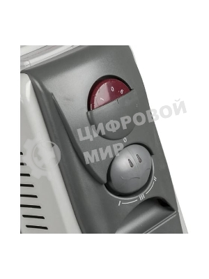 Обогреватель масляный Ресанта ОМ-9НВ (9 секций), белый, 2400 Вт, 25 м2, термостат