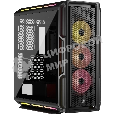 Корпус без блока питания Case Corsair iCUE LINK 5000T LX RGB, Midi-Tower, TG, 3x120мм RGB, 4xUSB-A 3.2, 1xUSB 3.2 Type-C, E-ATX, ATX, mATX, mITX Black