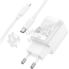 Сетевое зарядное устройство HOCO C148Aai 1Type-C PD 30W, белый