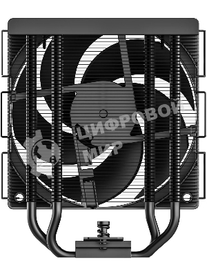 Кулер для процессора ID-COOLING SE-214-XT V2 черный LGA1851/1700/1200/115X/AM5/AM4 (16шт/кор, TDP 200W, PWM, 4 тепл.трубки прямого контакта, FAN 120мм) RET