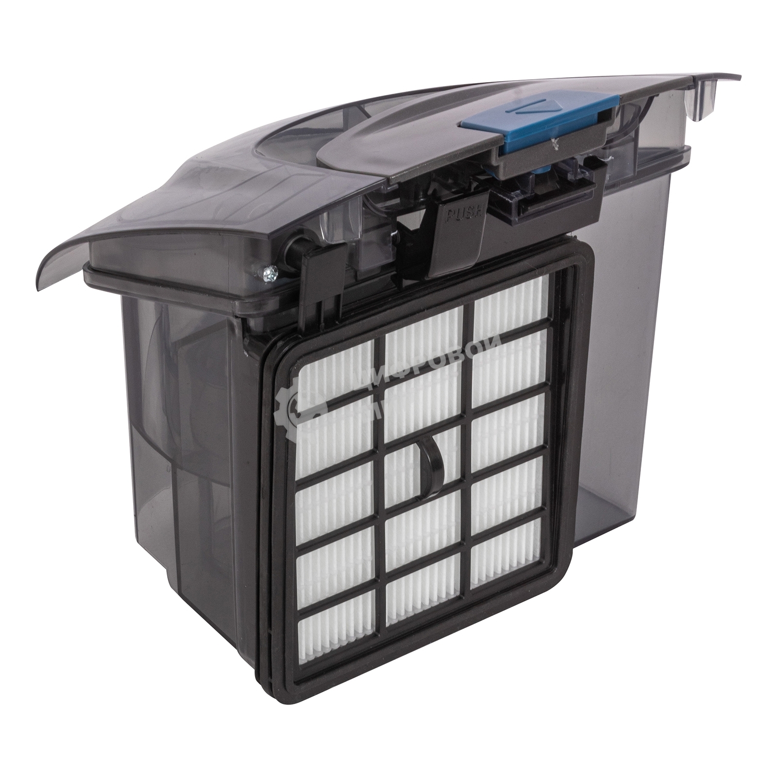 Пылесос SUPRA VCS-2400 серый/синий, 380/2400 Вт, уборка сухая, пылесборник контейнер 2 л