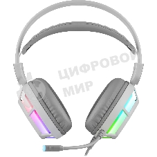 Гарнитура Defender Prism белый, проводная, подсветка