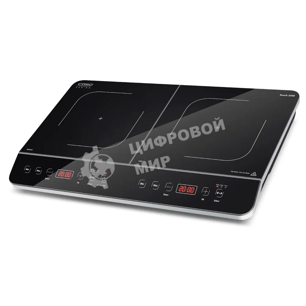 Плита настольная электрическая Caso Touch 3500 черный, 3.5 кВт, индукция, конфорки - 2, стеклокерамика, сенсор