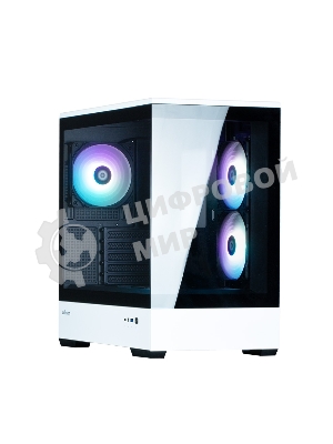 Компьютерный корпус ZALMAN P30 BW, MATX, BLACK/WHITE, WINDOW, 2x3.5