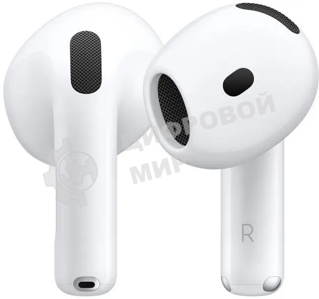 Гарнитура вкладыши Apple A3050,A3053,A3058 AirPods 4 белый (MXP63LL/A)