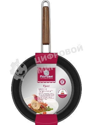 Сковорода Rondell Fjord RDA-1794, 24 см, без крышки, черный