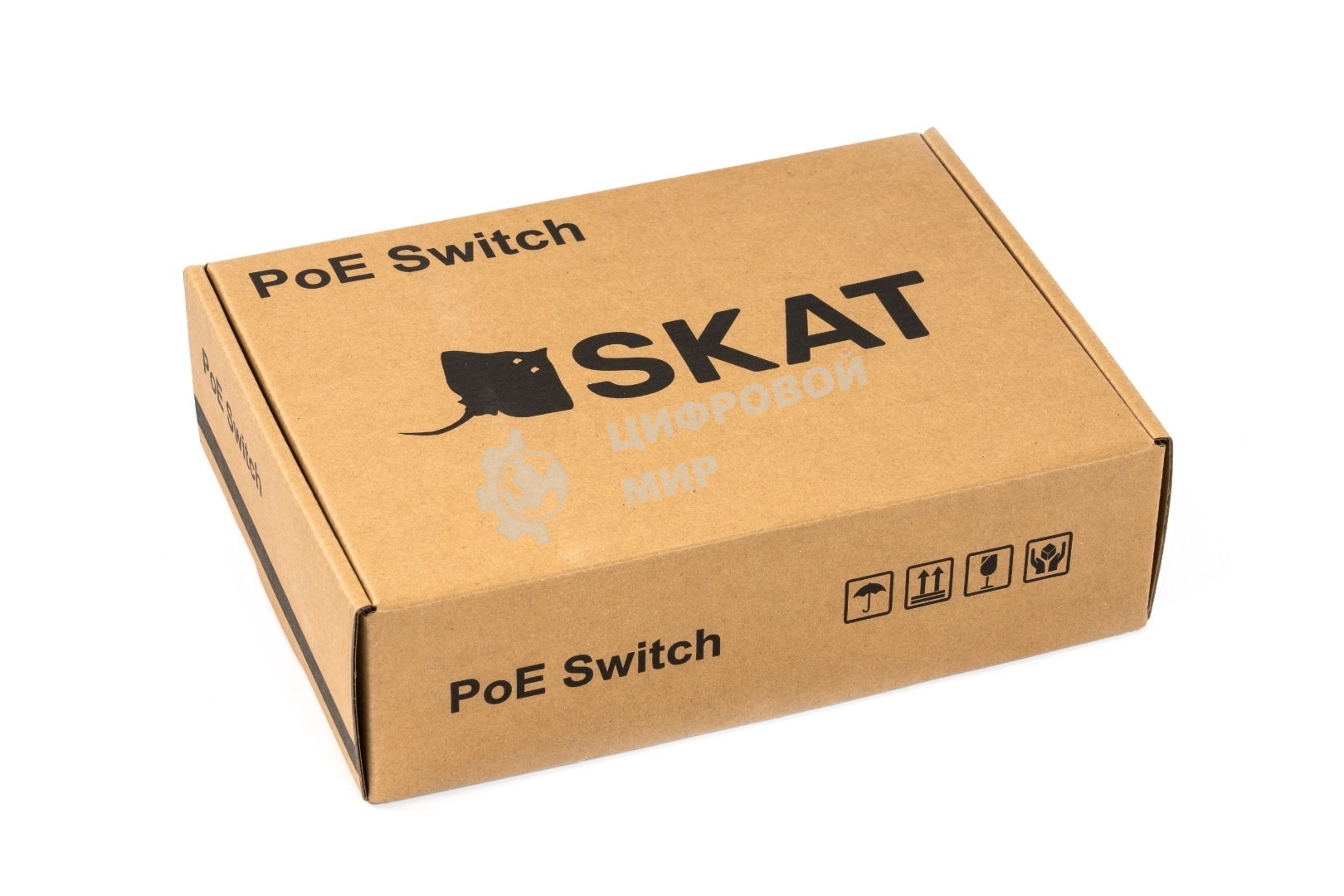 Коммутатор бесперебойный SKAT PoE-5E-1S UPS POE 120Вт порты: 5-Ethernet 1-Uplink