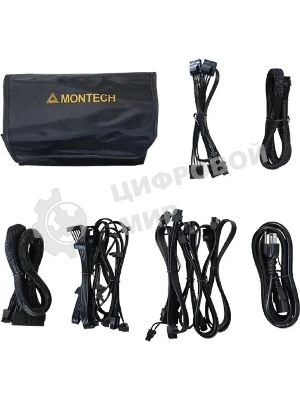 Блок питания Montech ATX 1200W TITAN GOLD Gen.5, 1200 Вт, 80 PLUS GOLD, 135 мм, модульный, черный