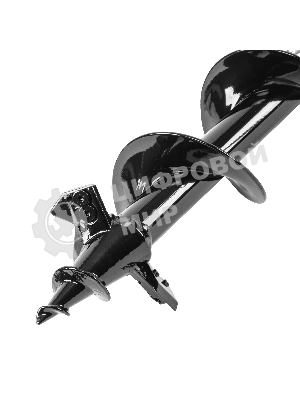 Шнек для грунта Denzel ER-80, диаметр 80 мм, длина 800 мм, соединение 20 мм, съемный нож