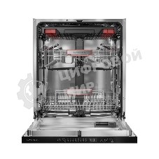 Встраиваемая посудомоечная машина Kuppersberg GHL 6030, High-Tech, 60 см, 16 комплектов, 8 программ, 3 корзины, лифт-механизм, конденсационная сушка, луч на полу, полная защита от протечек, индикатор отсутствия соли и ополаскивателя, отображение времени м