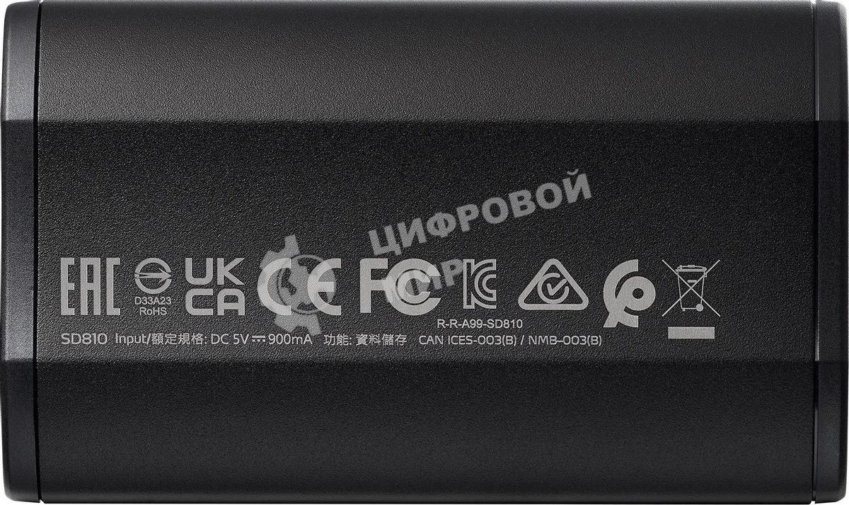 Внешний SSD ADATA SD810, 2TB, USB 3.2 Gen 2x2 Type-C, R/W 2000/2000, черный