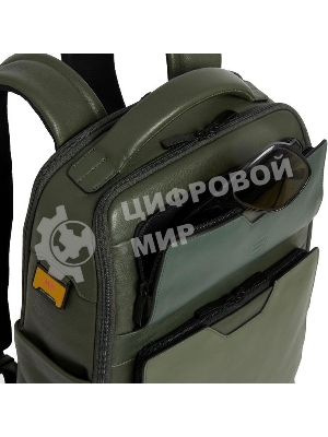 Рюкзак мужской Piquadro Ael CA6923S142/VE зеленый тимьяновый кожа