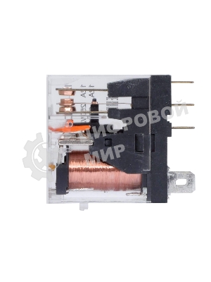 Реле миниатюрное промышленное, 1CO, ком. ток 12А, AgSnO2, напряжение 24V DC, опция: светодиод
