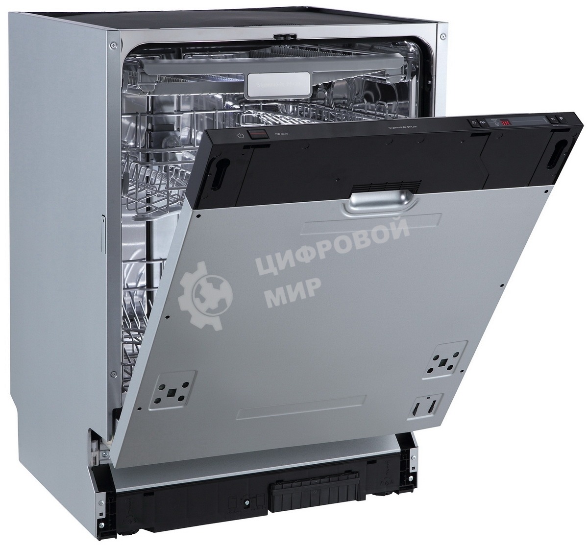 Встраиваемая посудомоечная машина Zigmund & Shtain DW 302.6, черный, 59.8 см, 14 компл., 44 дБ, класс A+++