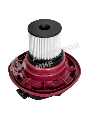 Строительный пылесос Pioneer VC299C серебристый с красным, 1600 Вт, уборка сухая/влажная/выдув, пылесборник бак, 30 л