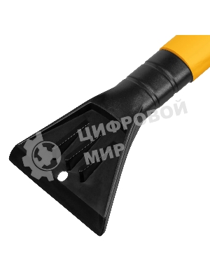 Щетка сметка со скребком Denzel телескоп, поворотная голова, 750-1120 мм