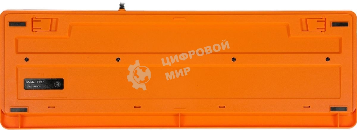 Комплект клавиатура+мышь A4Tech FStyler F1010 проводной, USB, 1600 DPI, чёрный/оранжевый