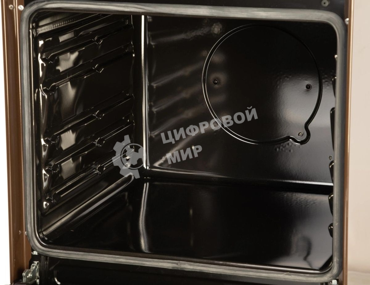 Плита электрическая Hansa FCEB53000 коричневый, конфорок 4 шт, духовка 69 л, 50 см x 85 см x 60 см