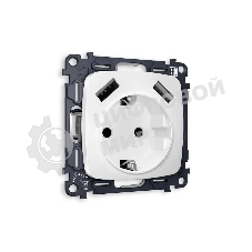 Комплект механизма электрической розетки OMEGA Белый матовый 2USB A+A 18W (быстрая зарядка) с/з QUANT (OP1290, VM155) MO129010