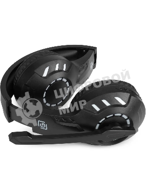 Гарнитура беспроводная/проводная с микрофоном Оклик HS-L420G черный накладные BT оголовье (1939799)