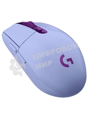 Мышь беспроводная Logitech G304 Lightspeed фиолетовый, 12000 dpi, радиоканал, USB, кнопки - 6