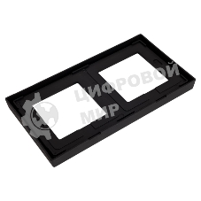 Рамка 2-м ArtGallery IP44 карбон SE GAL441002