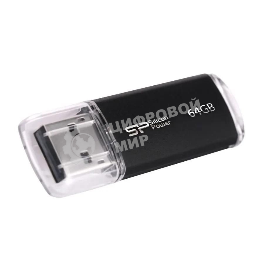 Флешка USB Silicon Power R/W USB 64Gb Ultima II SP064Gb,UF2M01V1K USB 2.0, черный