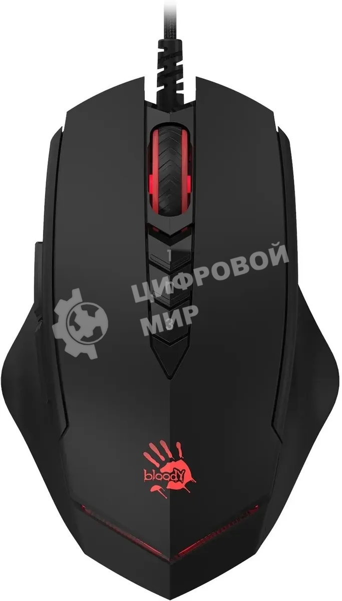 Мышь проводная A4Tech Bloody V8 черный, 3200 dpi, USB, кнопки - 8