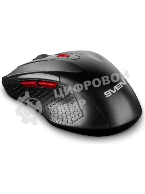 Мышь беспроводная SVEN RX-450W черный, 3200 dpi, радиоканал, USB, кнопки - 6