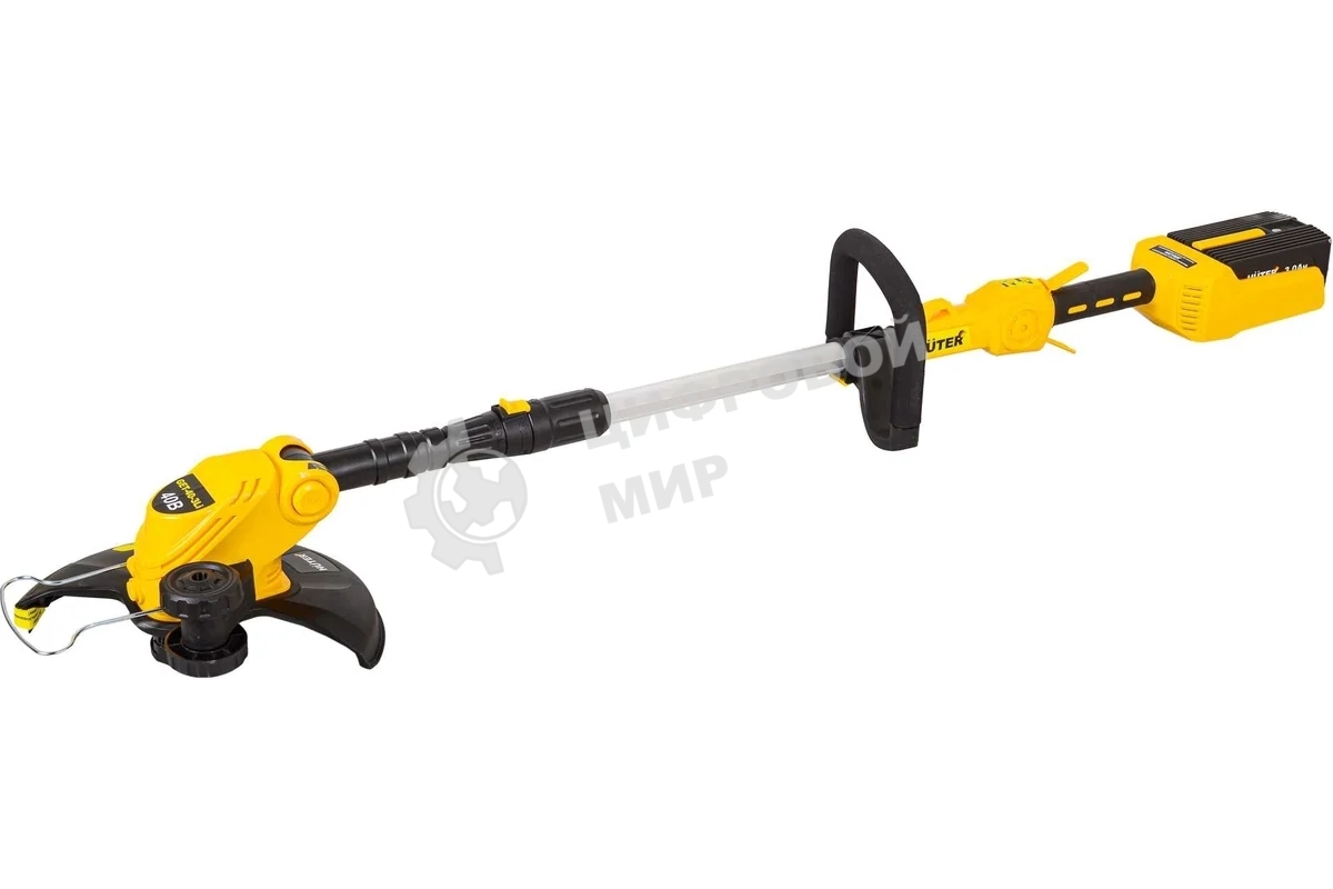 Триммер электрический Huter GET-40-3 Li аккум. неразбор.штан. реж.эл.:леска
