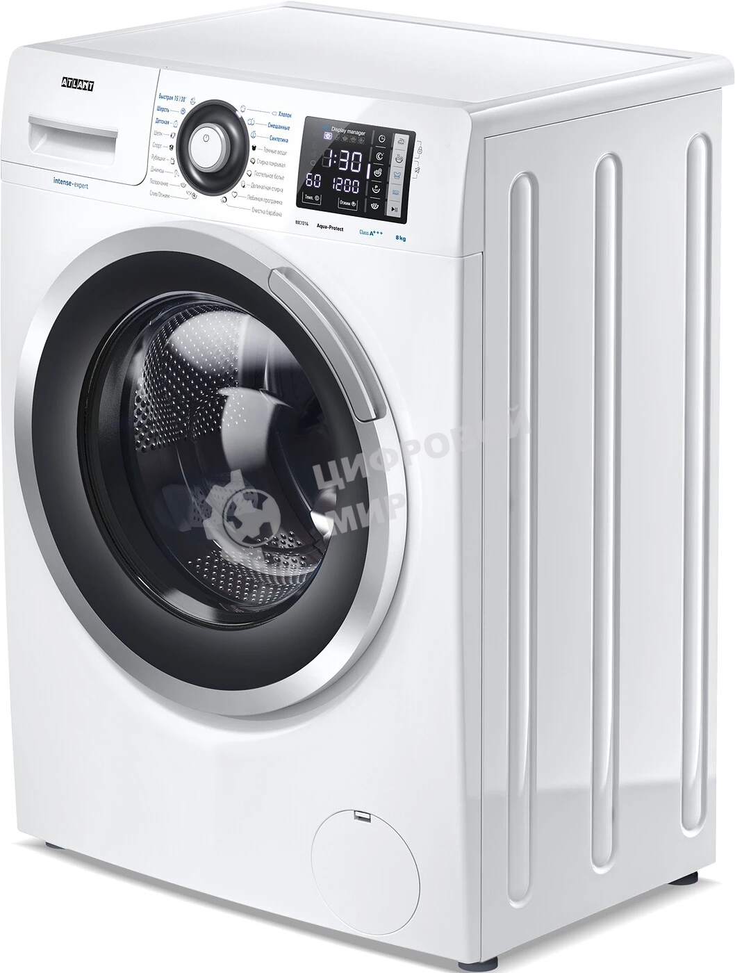 Стиральная машина Atlant 80С1214-С-01 белый, загрузка фронтальная 8 кг, 1200 об/мин, класс: А+++